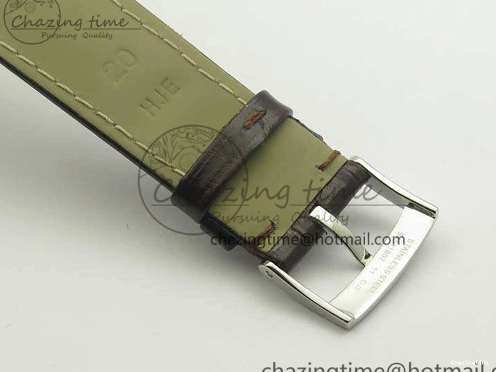 0428 De Ville Prestige Real Power Reserve SS TW 1:1 Best Edition White Dial RG Markers On Leather Strap A Thermal 8089